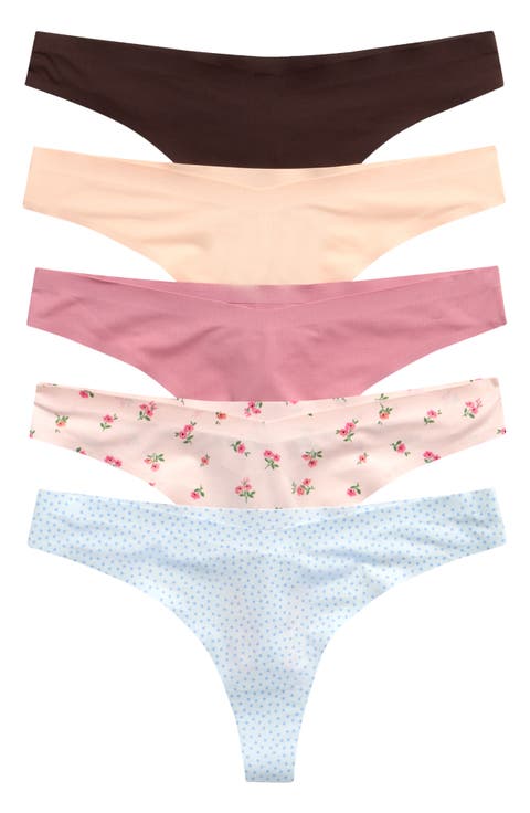 Assorted 5-Pack Thongs