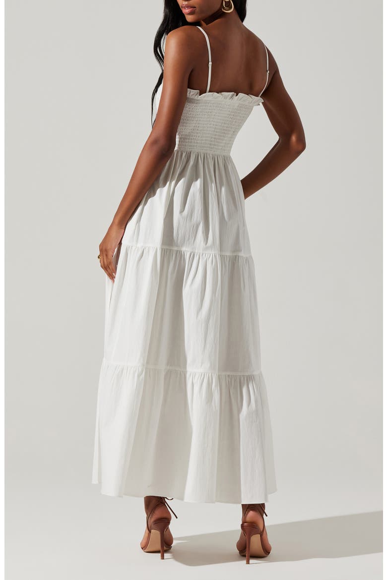 Seraphine Fit & Flare Maxi Sundress, Alternate, color, OFF WHITE