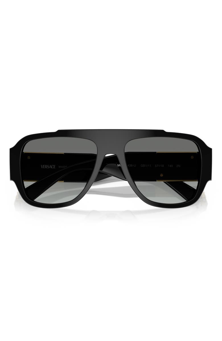 Versace 57mm Shield Sunglasses, Alternate, color, 