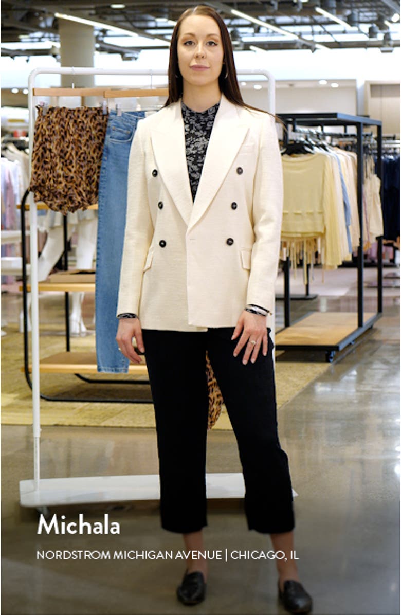 Bronte Textured Double-Breasted Blazer, sales video thumbnail