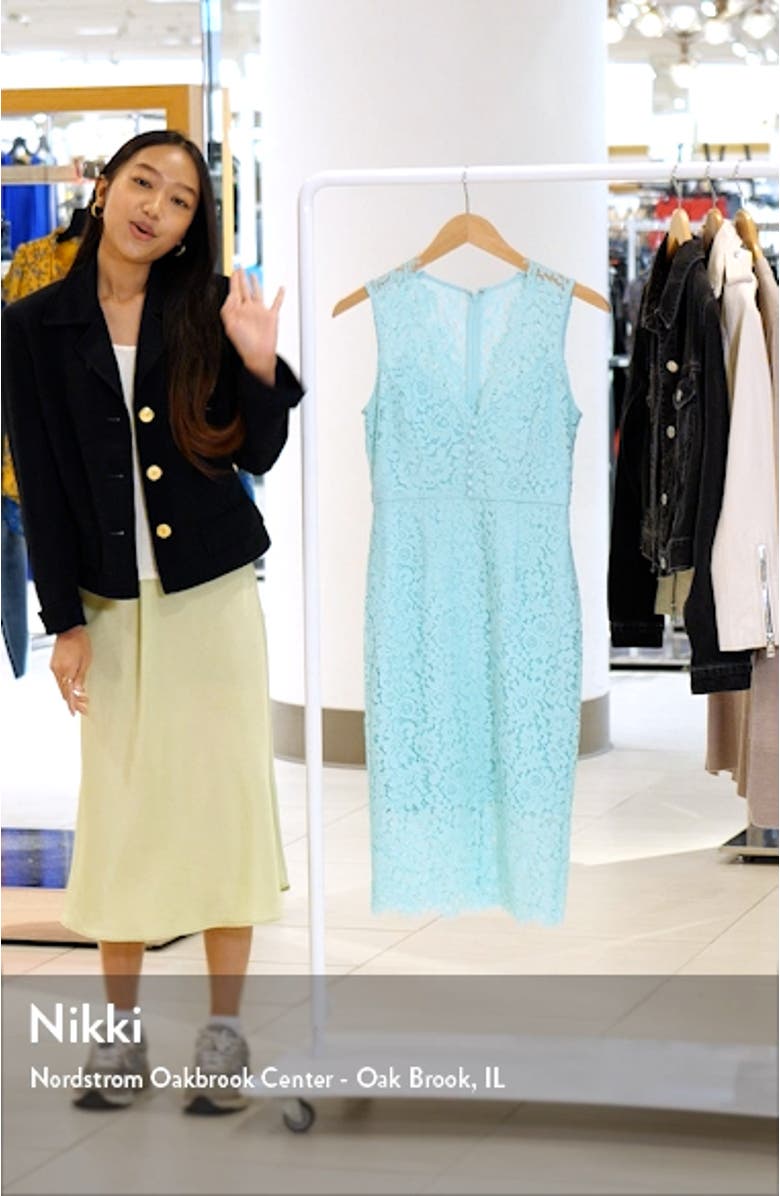 Milana Lace Sheath Dress, sales video thumbnail