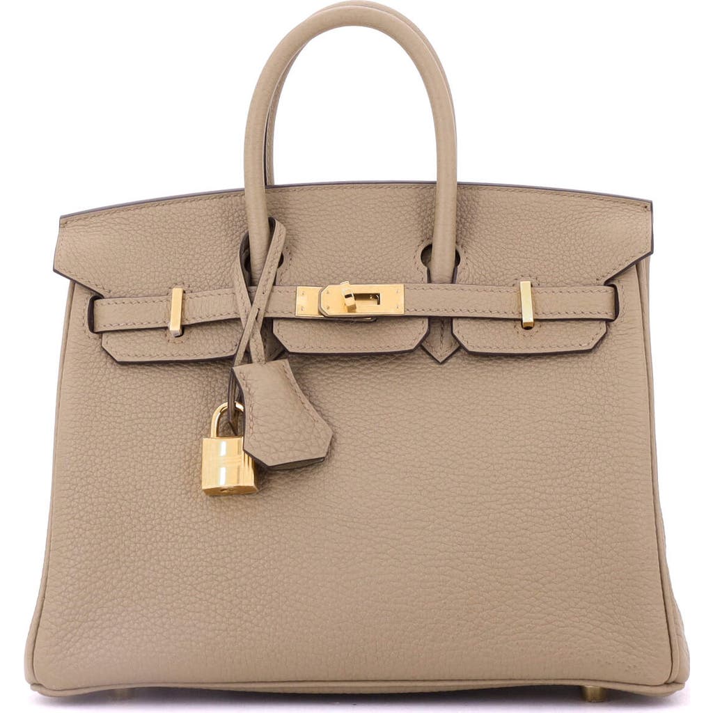 Pre-owned Hermes Hermes Birkin Handbag Brown Togo With Gold Hardware 25