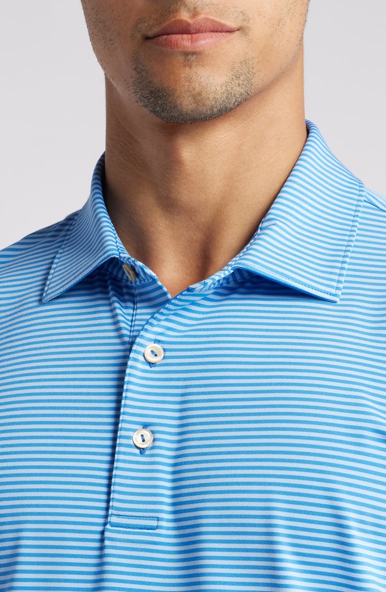 Peter Millar Hales Stripe Performance Jersey Polo, Alternate, color,