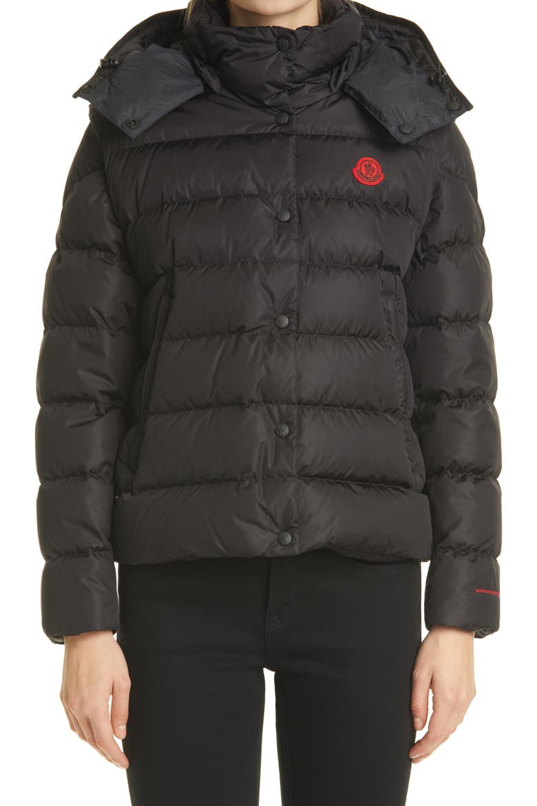 Born to Protect Project Gatope Quilted Down Puffer Jacket, Main, color, BLACK