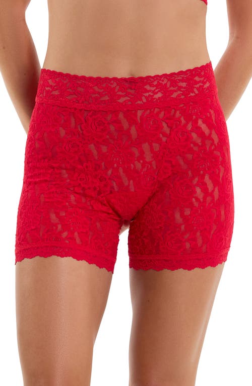 Hanky Panky Signature Lace Boxer Brief In Red