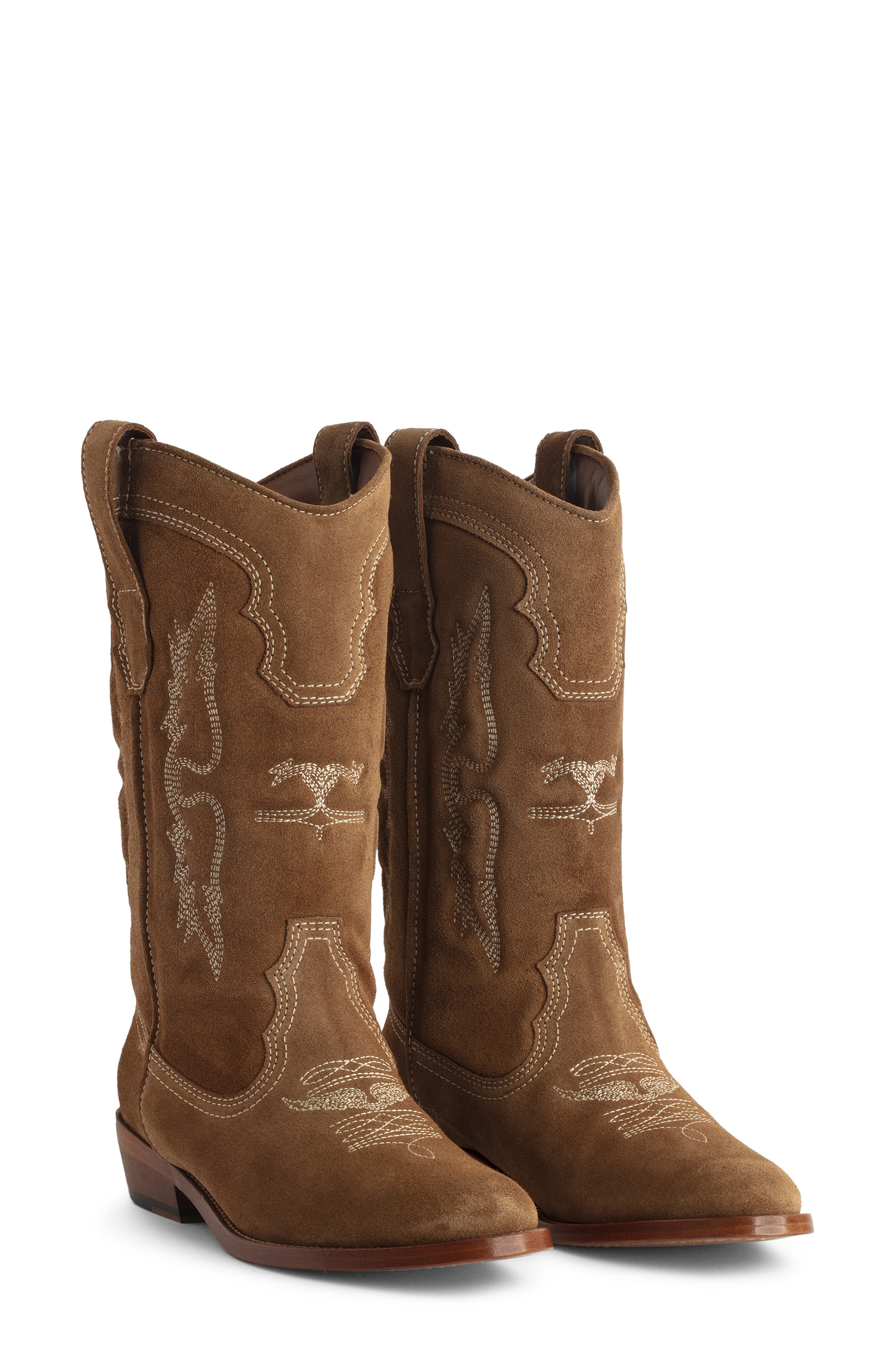Tex Western Wild Leather Western Boot, Main, color, COGNAC