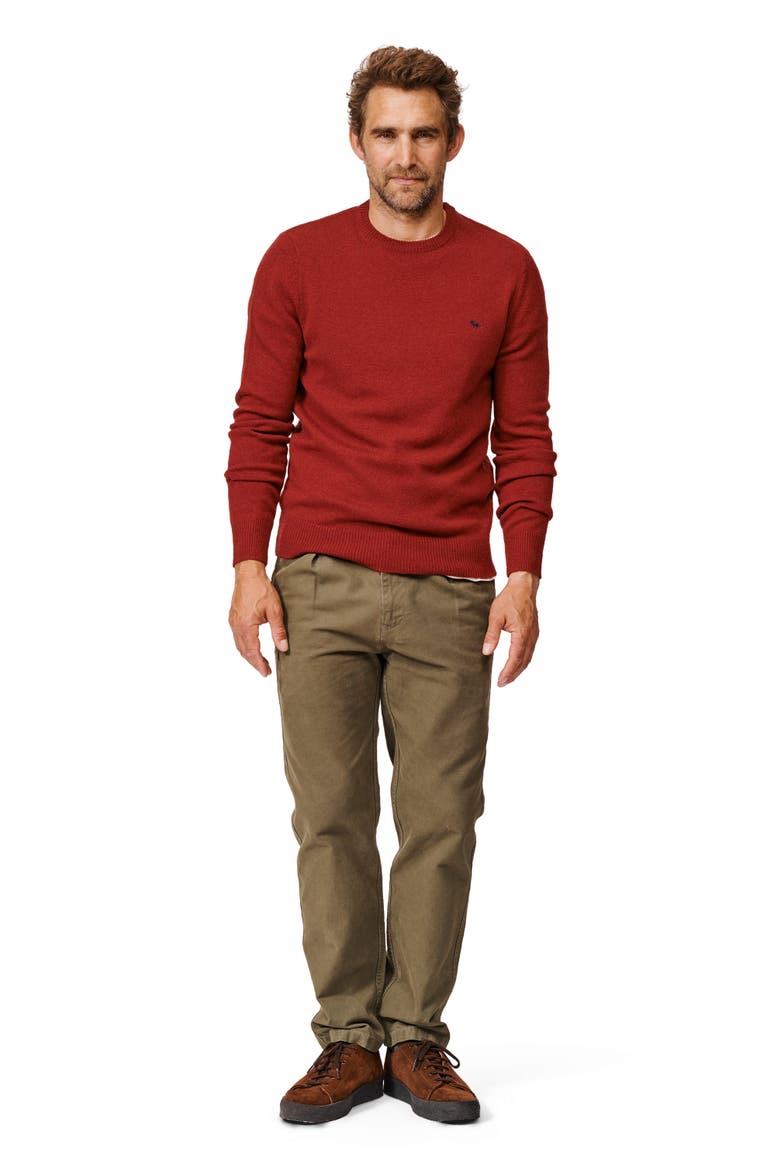 Westbourne Crew Neck Merino Sweater, Alternate, color, Dark Rust