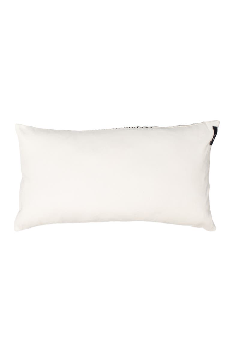 Solid Lumbar Pillow in Black Pima Cotton, Main, color, Ivory