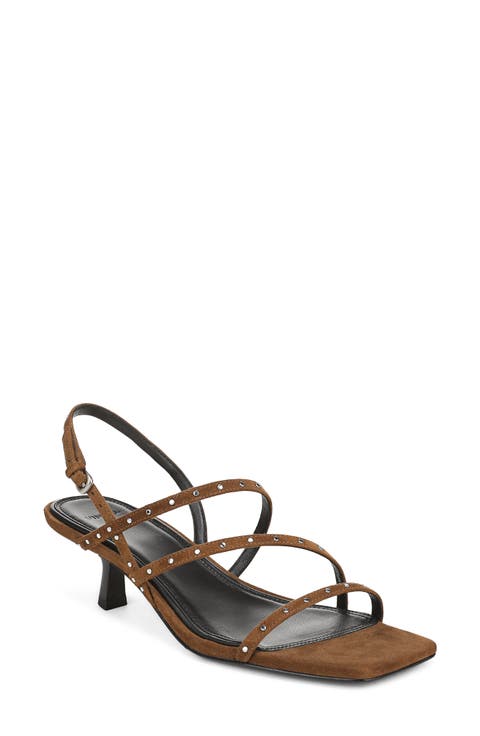 Tania Studded Leather Strappy Sandal