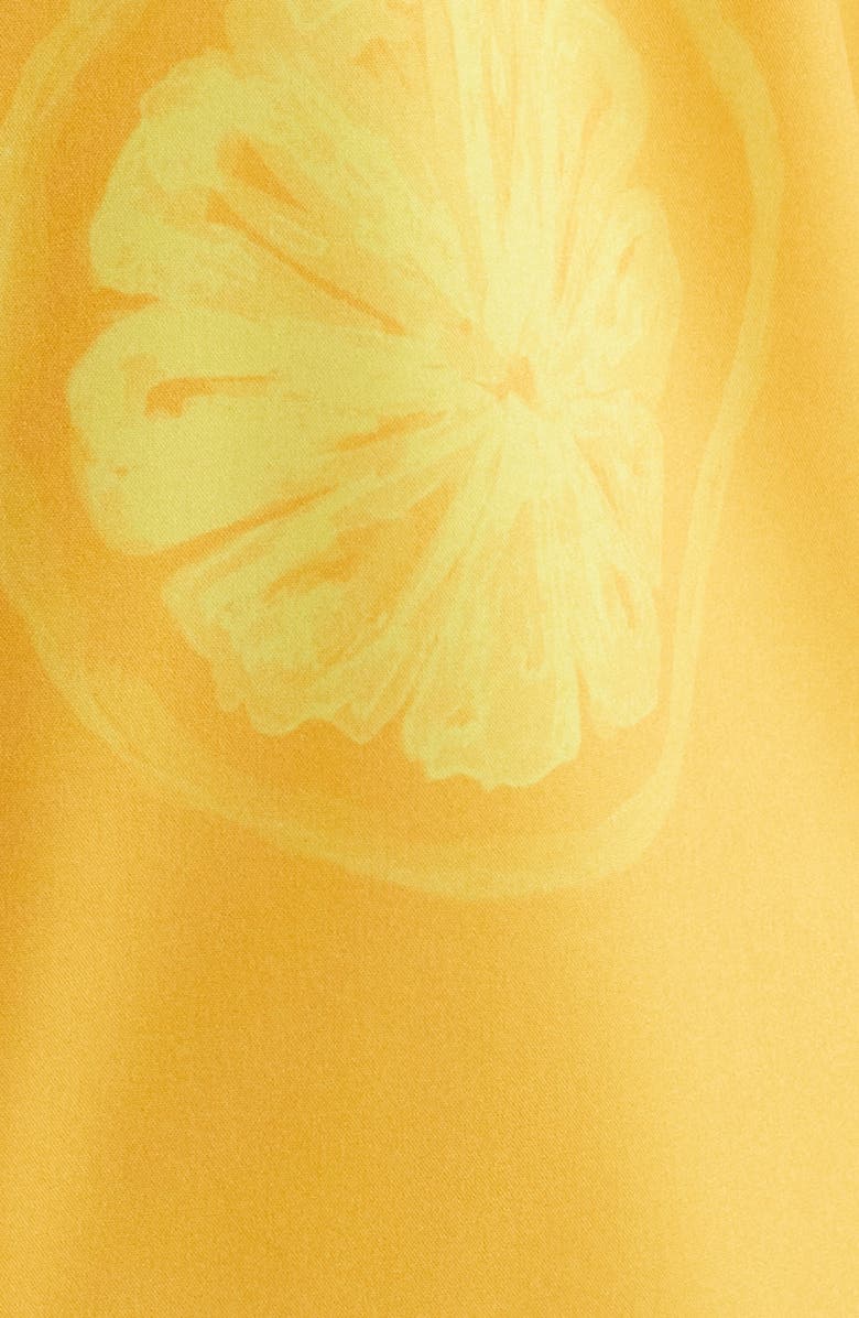 MAVRANS Citrus Print Short Sleeve Performance Button-Up Shirt, Alternate, color, Orange