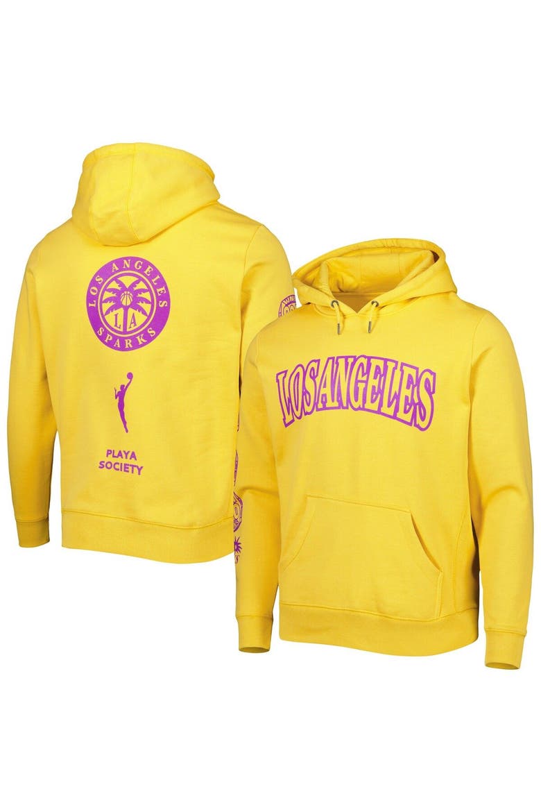Gold Los Angeles Sparks Legacy Logo Pullover Hoodie, Main, color, Gold