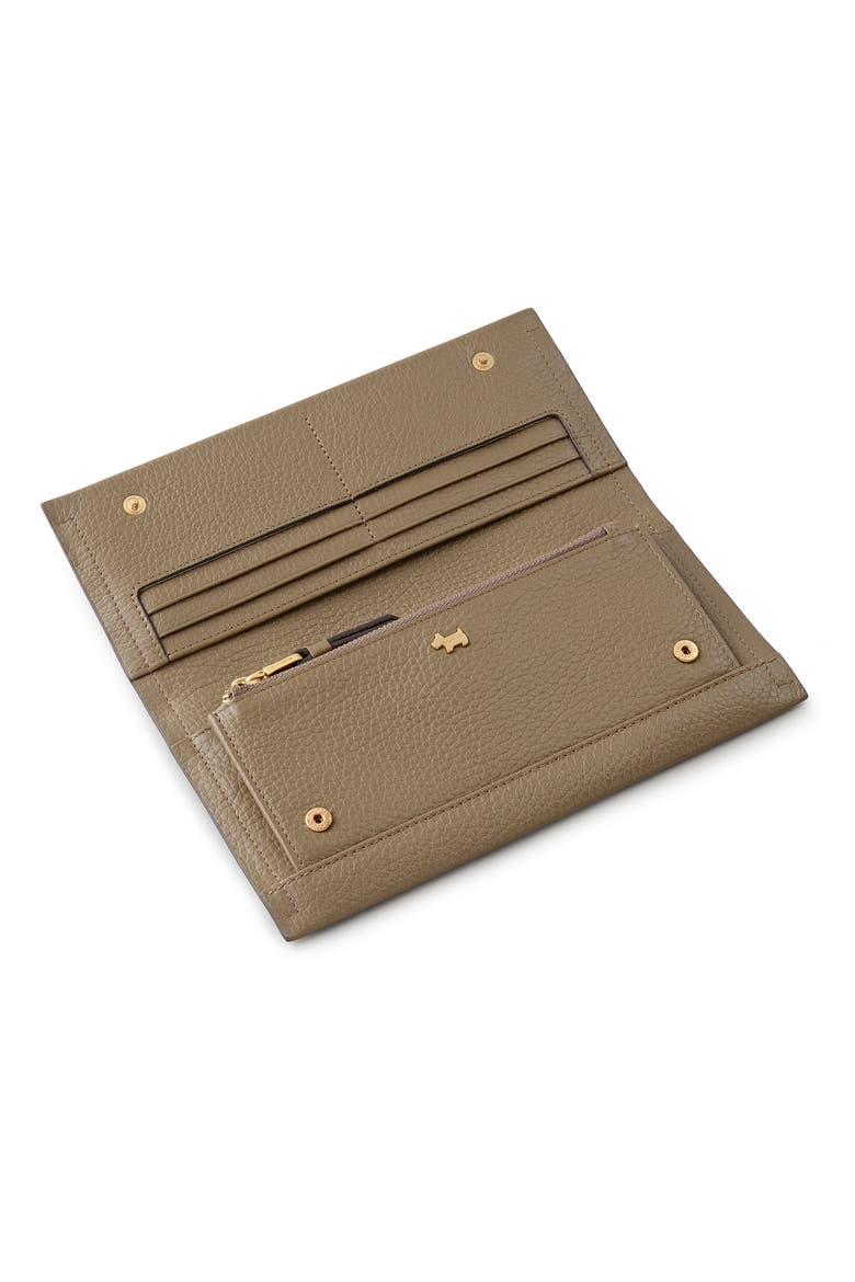 Oak Street - Stitch Large Flapover Wallet, Alternate, color, Acorn
