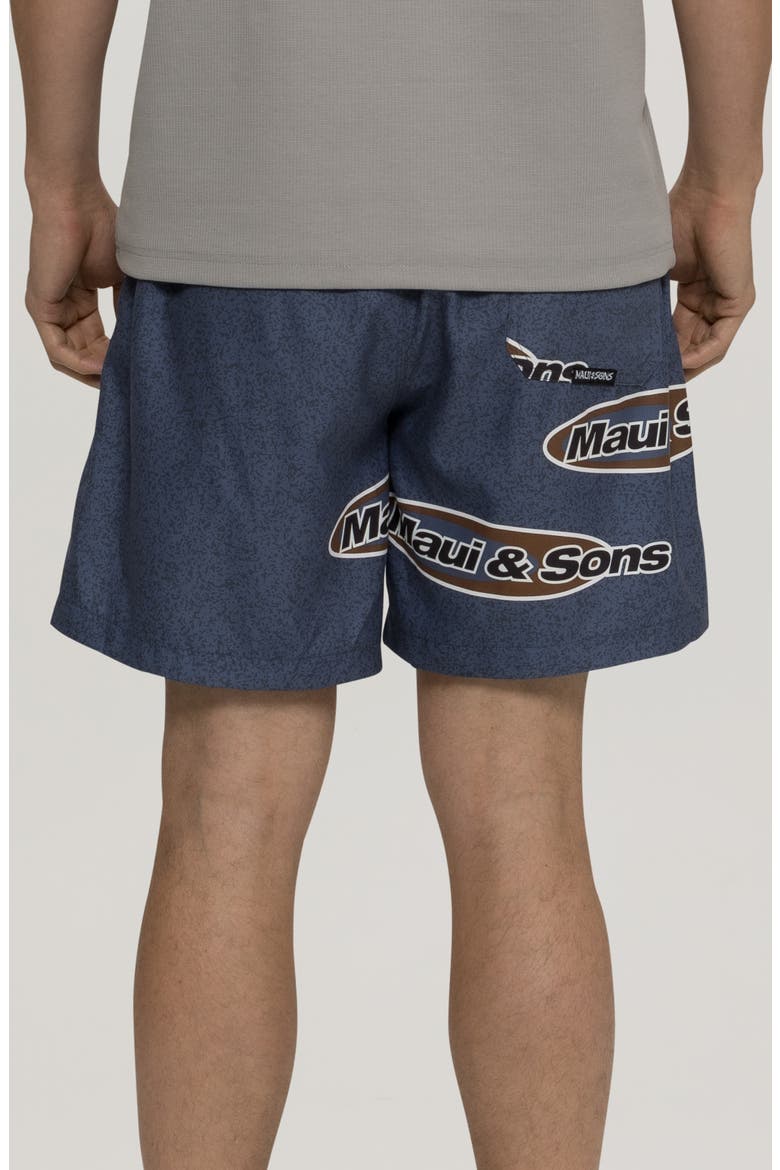 Flying Disc Microfiber Swim Trunks, Alternate, color, SLATE