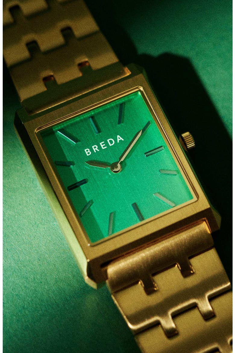 Virgil Bracelet Watch, 26mm, Alternate, color, GOLD/GREEN