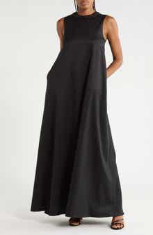 Capitol Crystal Collar Maxi Dress