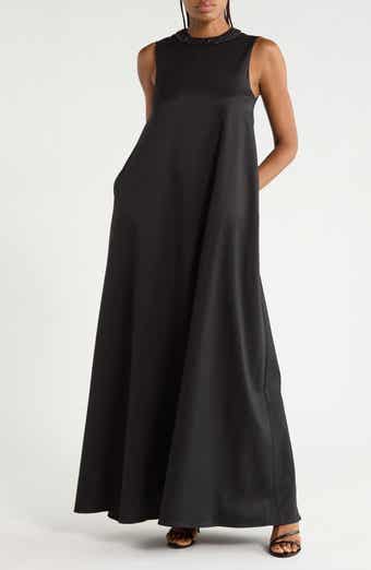 Capitol Crystal Collar Maxi Dress