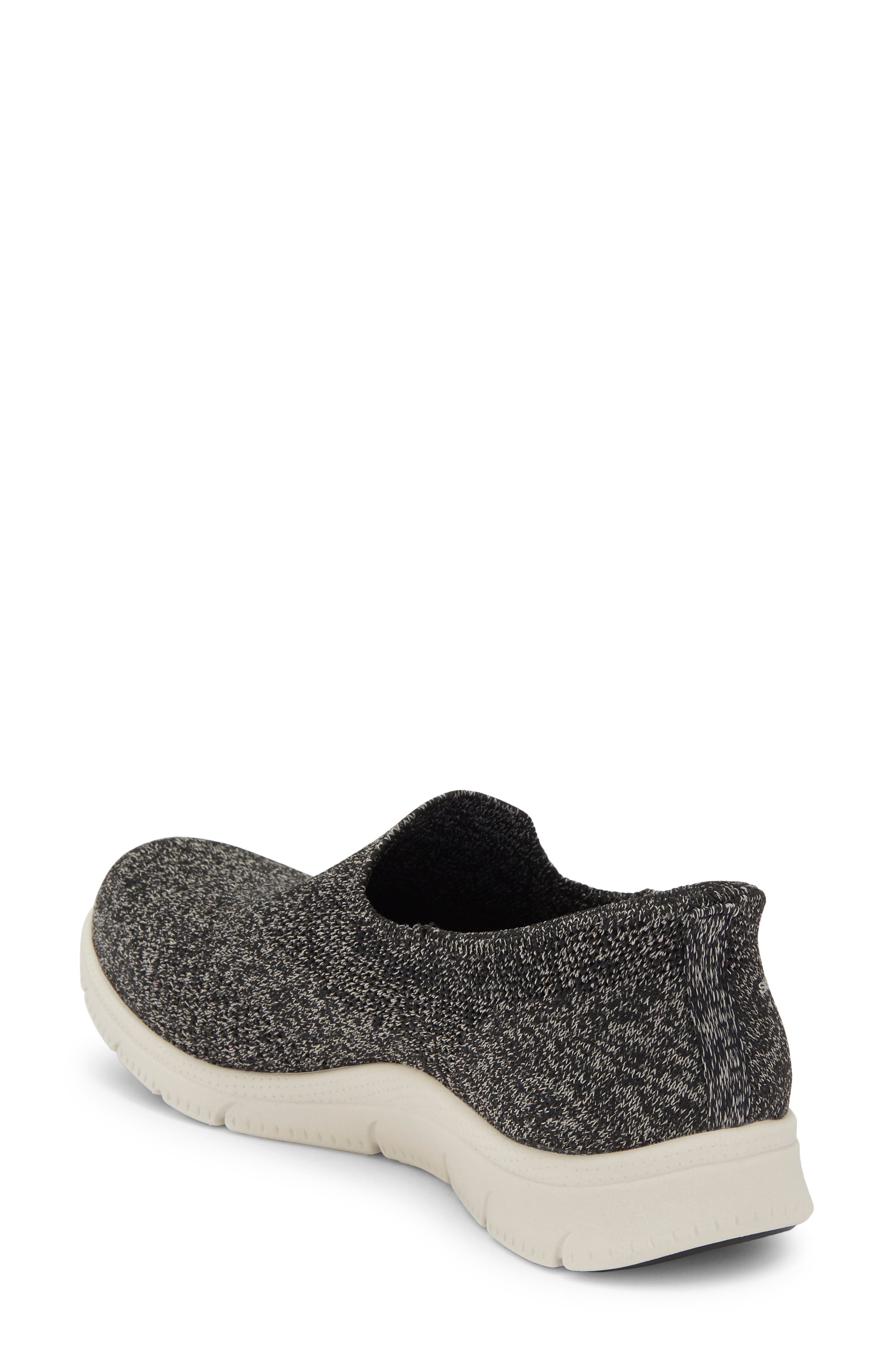 SKECHERS Go Walk Arch Fit Slip-On Sneaker, Alternate, color, Grey/ Black Night