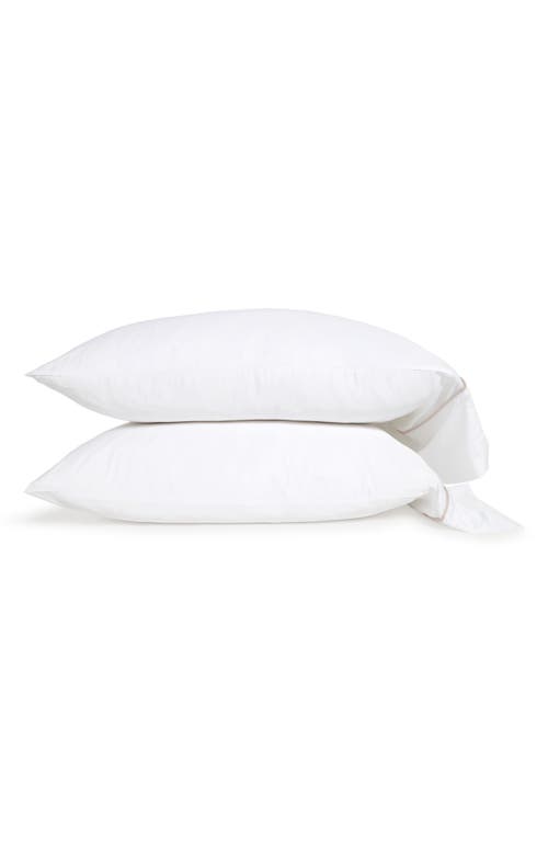 Pom Pom At Home Sheena Set Of 2 Sateen Pillowcases In Sand