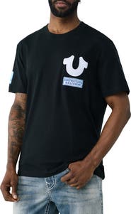 True Religion Horseshoe Repeat Cotton Graphic T-Shirt
