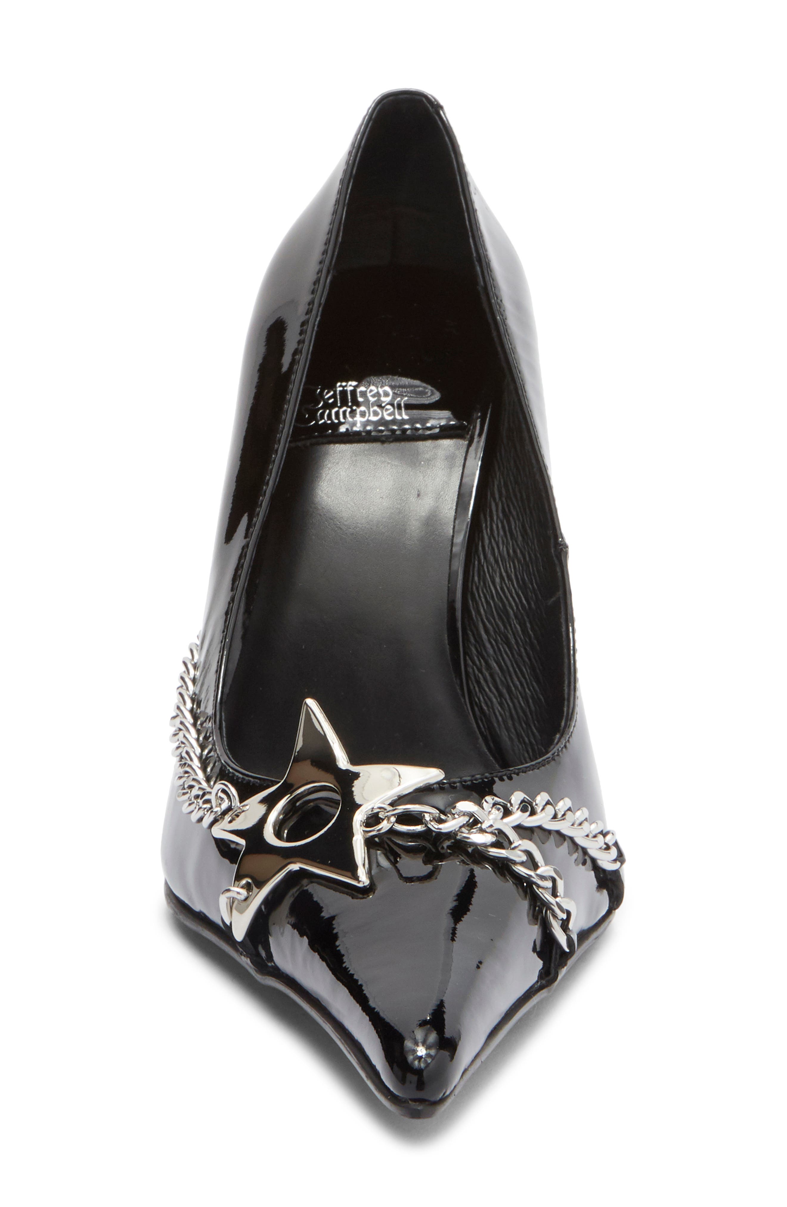 Jeffrey Campbell Etolie Pump, Alternate, color, Black Patent Silver