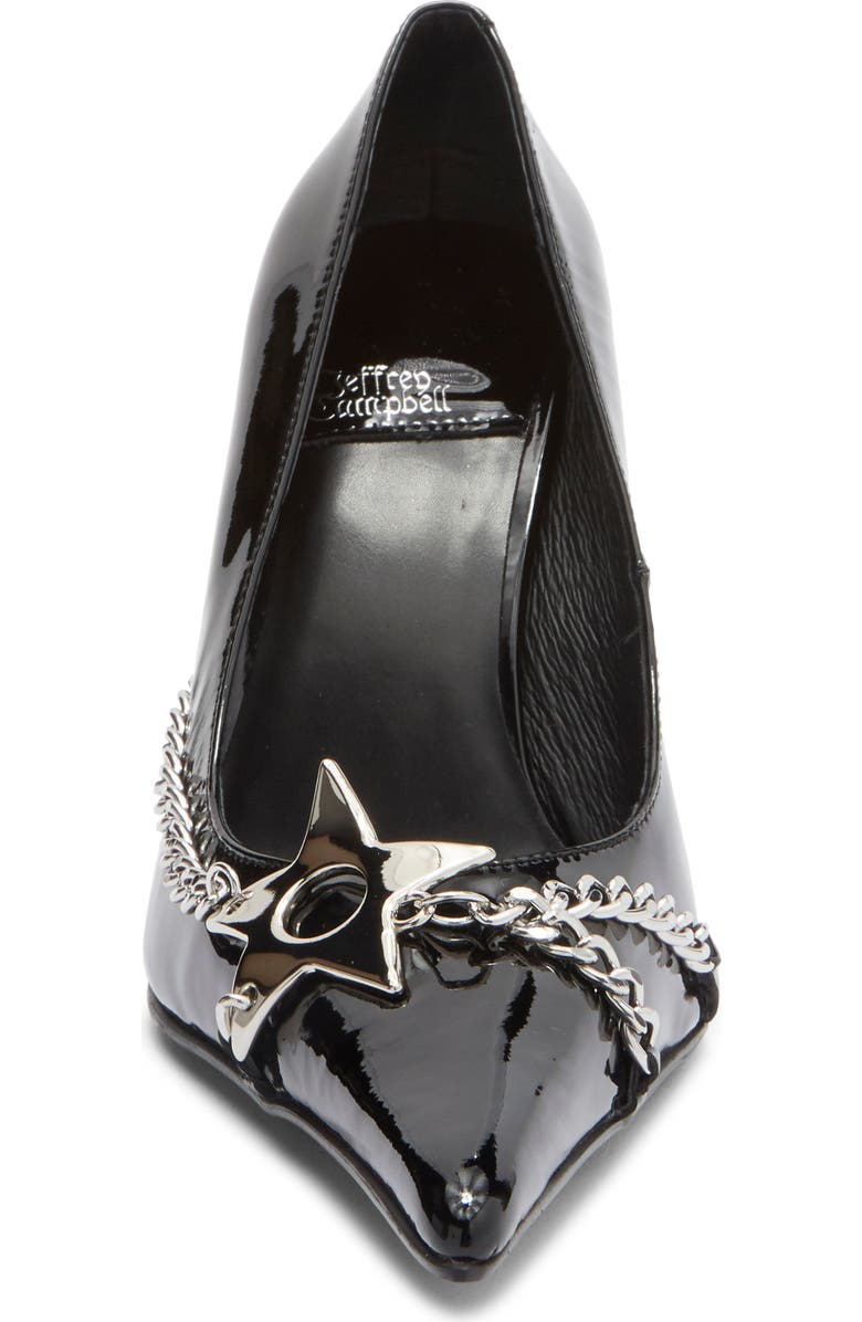 Jeffrey Campbell Etolie Pump, Alternate, color, Black Patent Silver