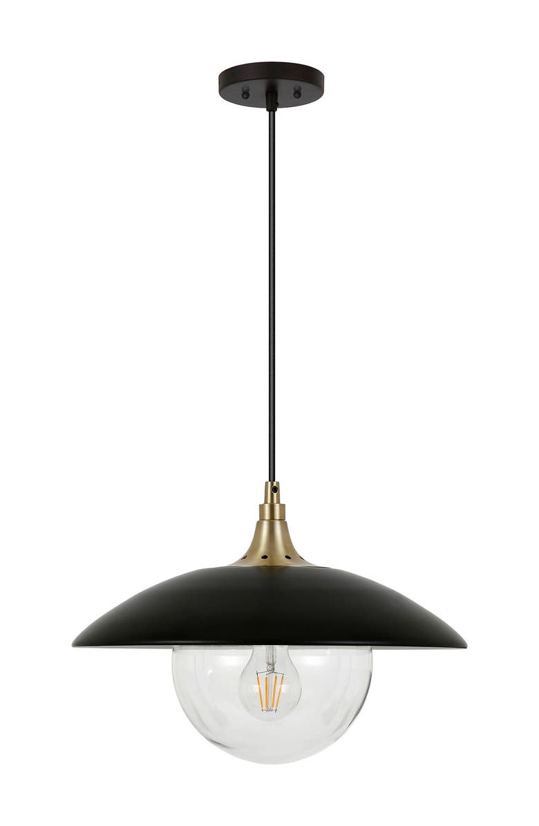 ADDISON AND LANE Alvia Pendant - Black And Gold, Alternate, color, 