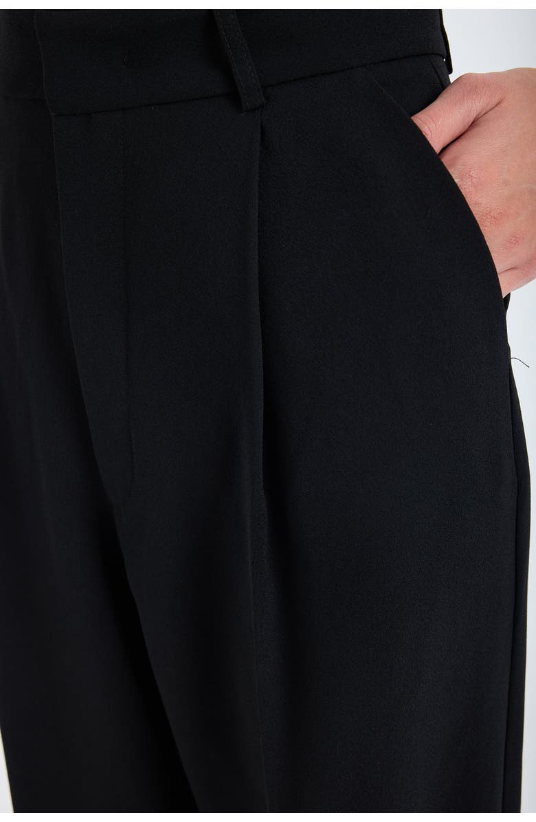 Monlicia Nevara High Waist Wide Leg Trousers, Alternate, color, Black