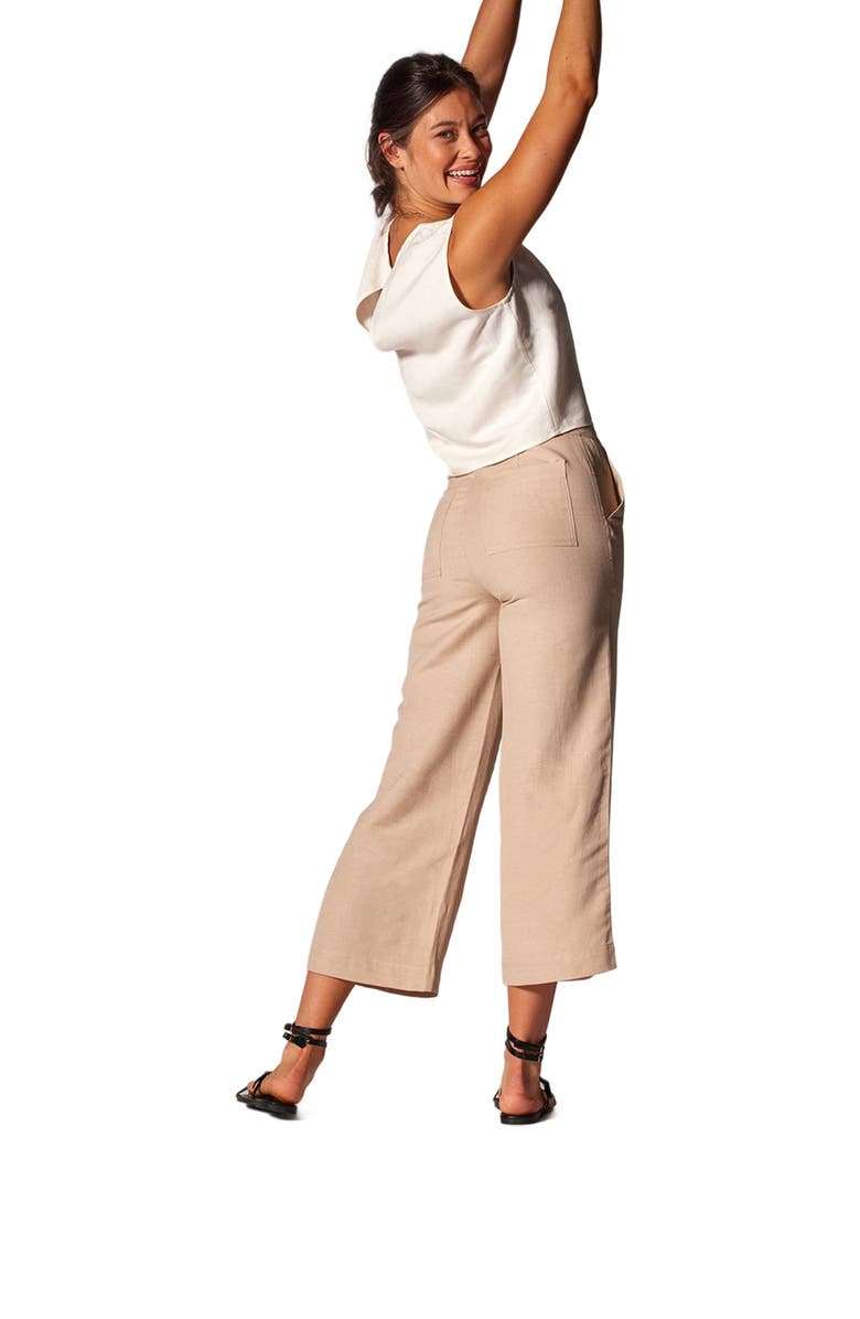 Tori Richard Sunshine Linen Persephone Pant, Alternate, color, 