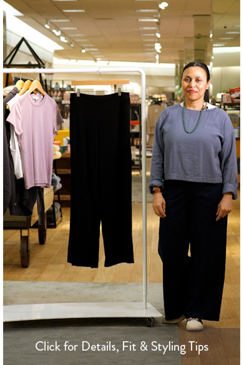 Side Split Wide Leg Knit Pants video