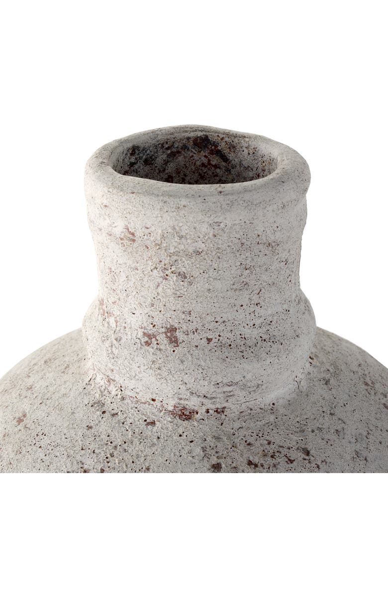 GINGER BIRCH STUDIO Tall Terracotta Vase, Alternate, color, Cream