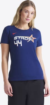 Nike Women's Nike Yordan Alvarez Navy Houston Astros 2025 City Connect Fuse Name & Number T-Shirt