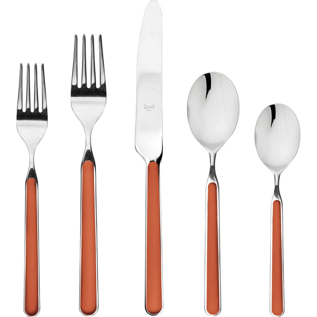 Mepra Fantasia Rust 20-piece Flatware Set In Brown
