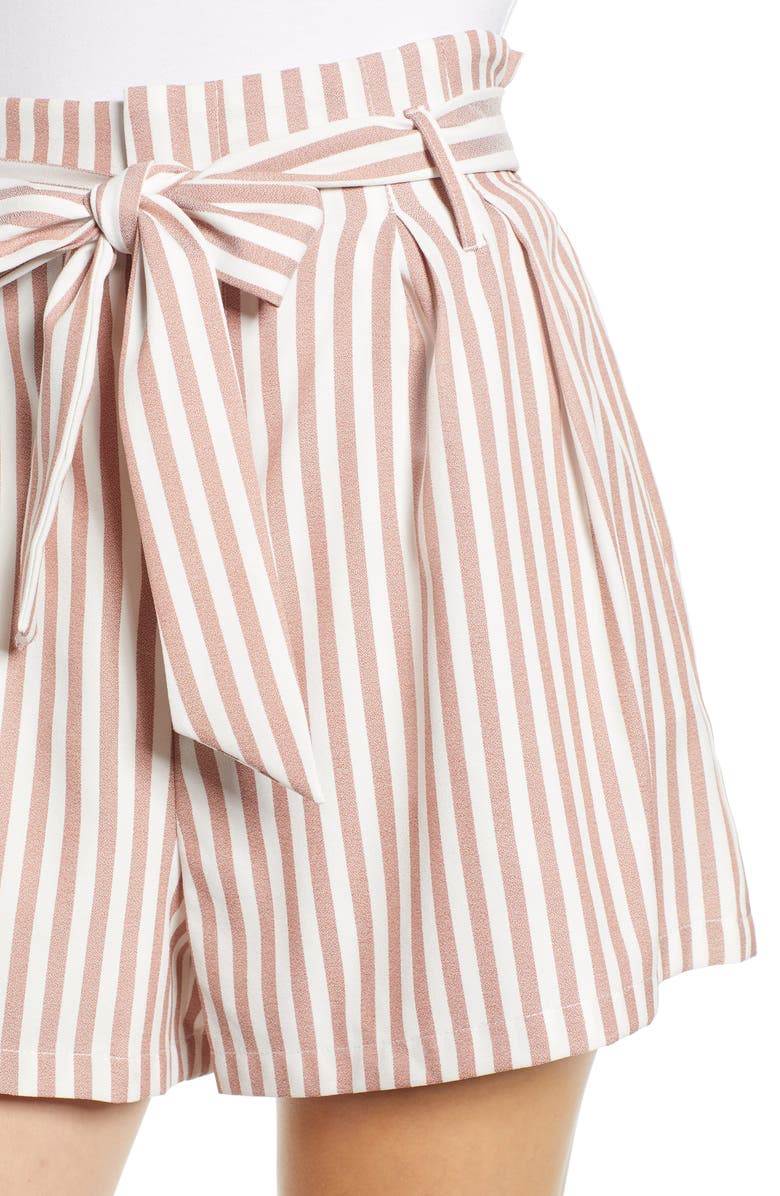 Bishop + Young Paperbag Waist Shorts, Alternate, color, 