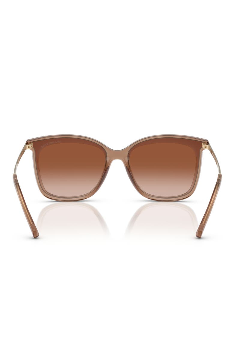 61mm Gradient Square Sunglasses, Alternate, color, BROWN GRAD