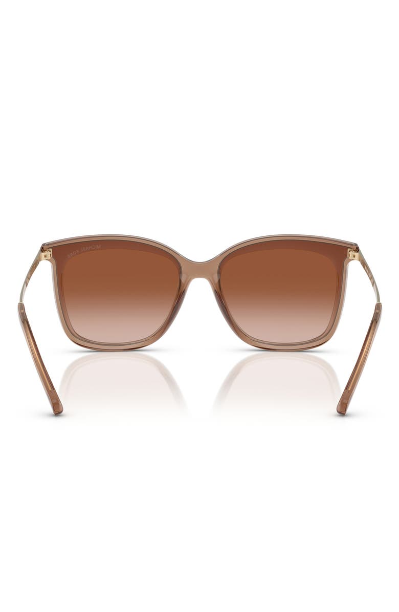 Michael Kors 61mm Gradient Square Sunglasses, Alternate, color, Brown Grad