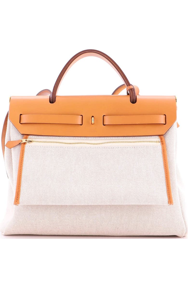 Pre-Owned Hermes Herbag Zip Circuit 24 Vache Hunter and Leather 31, Alternate, color, Gold