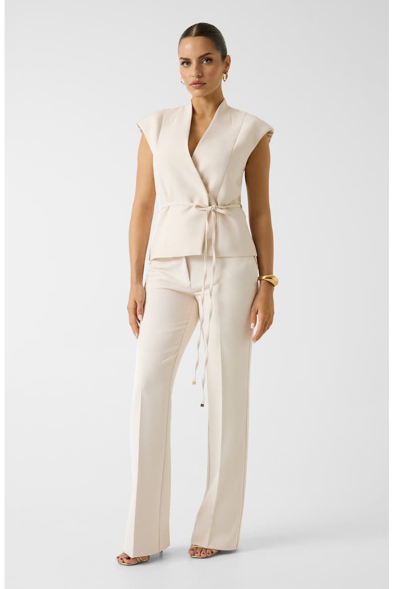 Jasmine Belted Vest, Alternate, color, IVORY