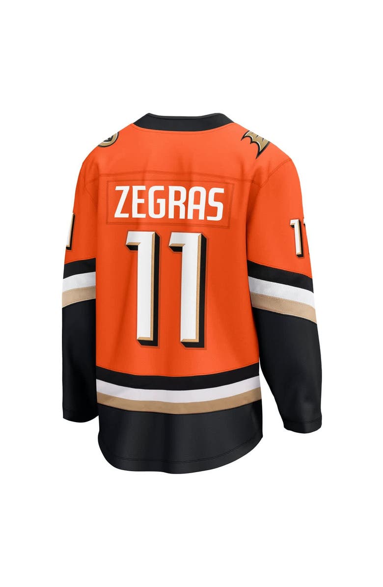 FANATICS Men's Fanatics Trevor Zegras Orange Anaheim Ducks Home Premier Breakaway Player Jersey, Alternate, color, 