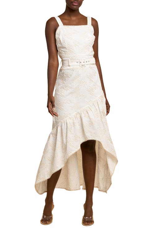 Simala Belted High-Low Dress