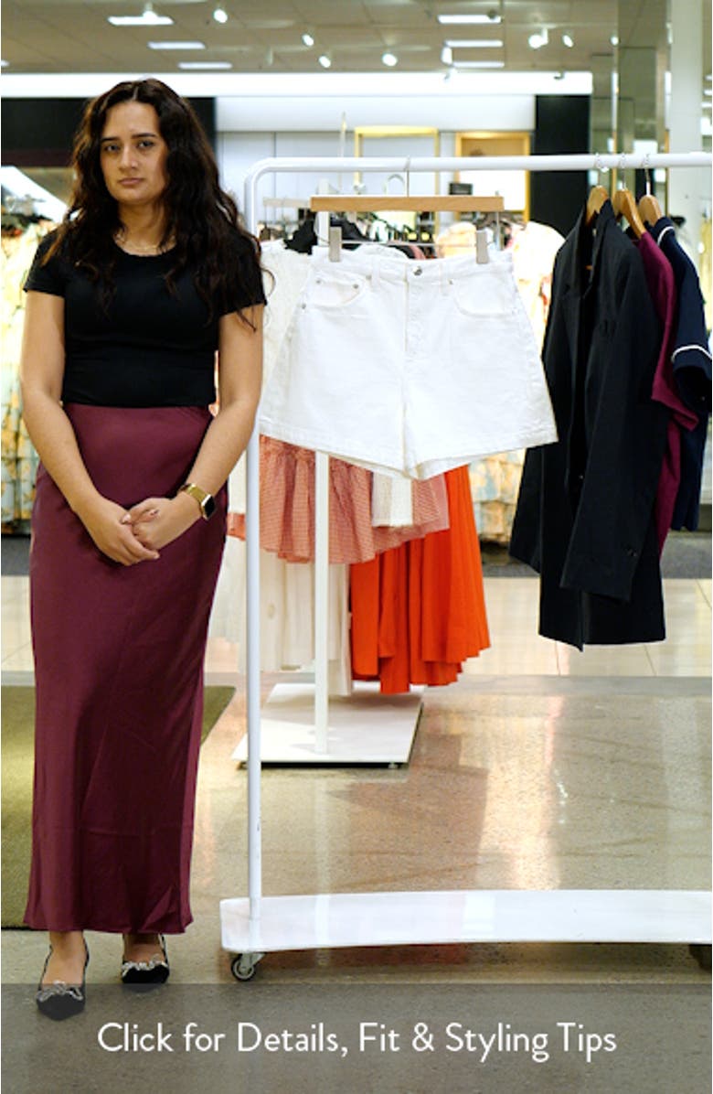 Saige High Waist Denim Shorts, sales video thumbnail