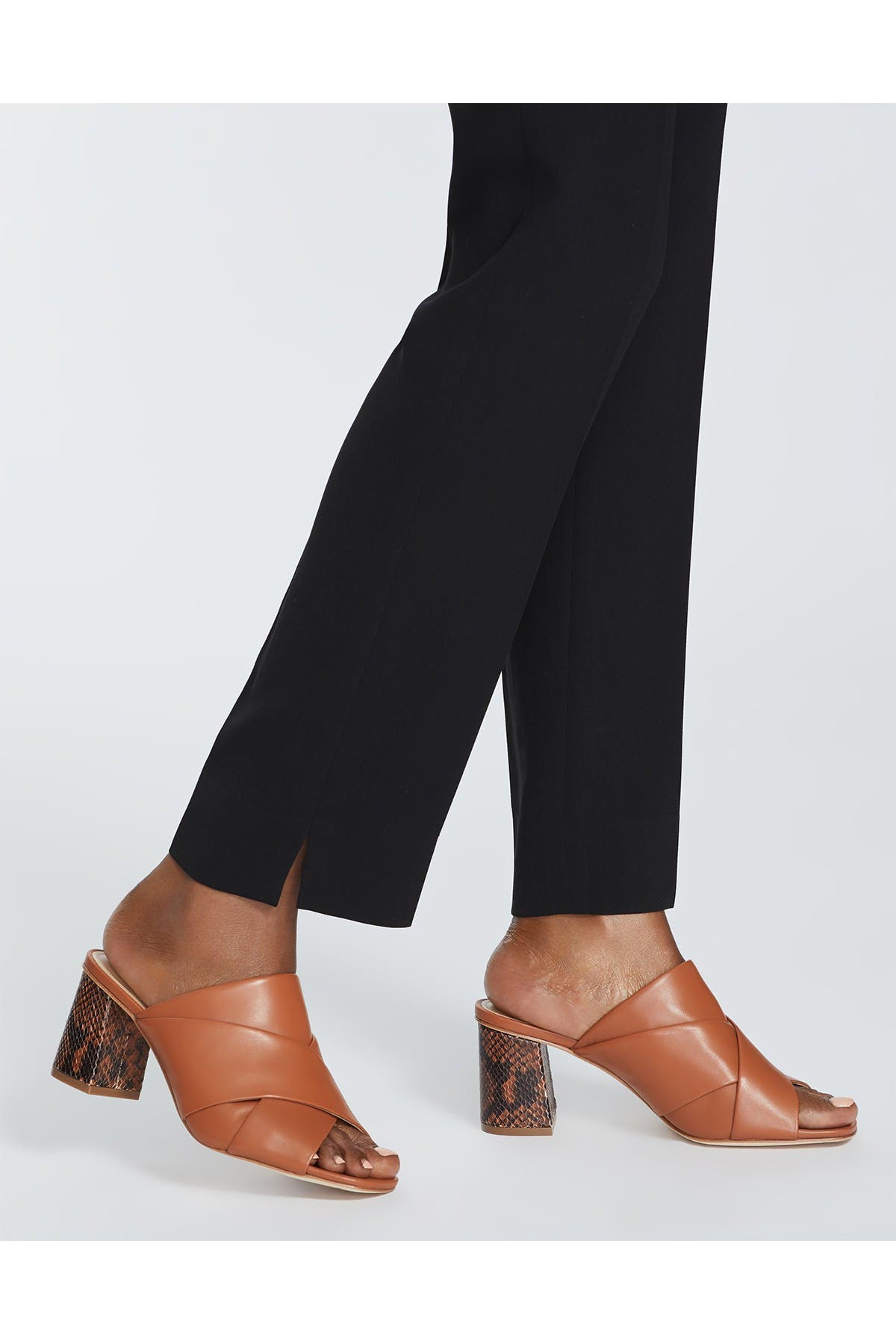 Lafayette 148 New York Kallan Snake Embossed Mule, Alternate, color, 