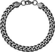 HMY JEWELRY Men's Curb Chain Bracelet