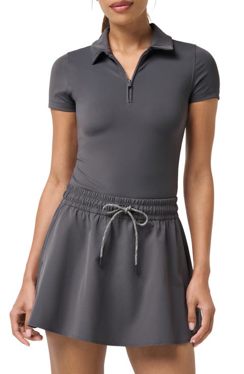 MoveKnit Private Lessons Performance Quarter Zip Polo