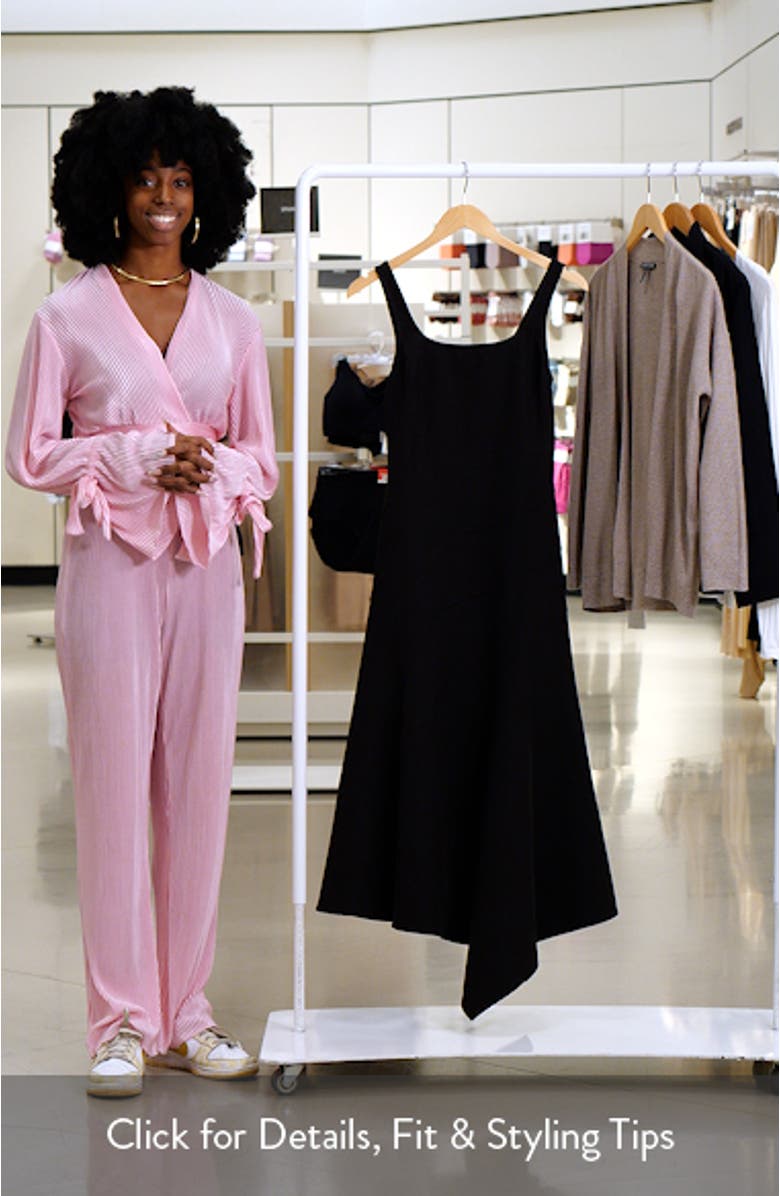 Seam Detail Asymmetric Midi Dress, sales video thumbnail