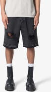 mnml Distressed Nonstretch Denim Shorts