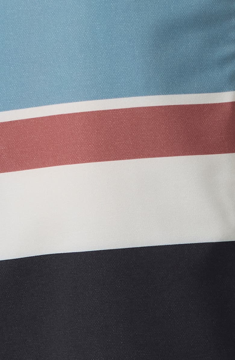 O'Neill Cruzer Stripe Scallop Swim Trunks, Alternate, color,