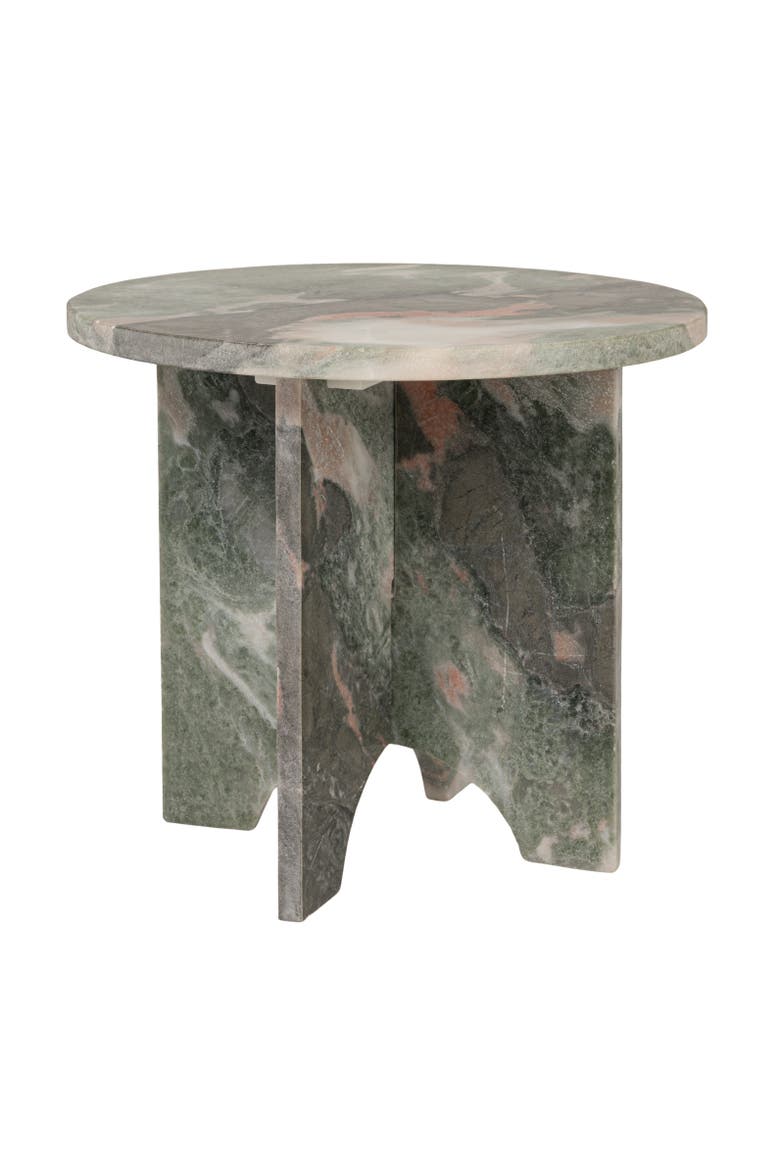 Sculptural Table with Interlocking Base, Main, color, Green