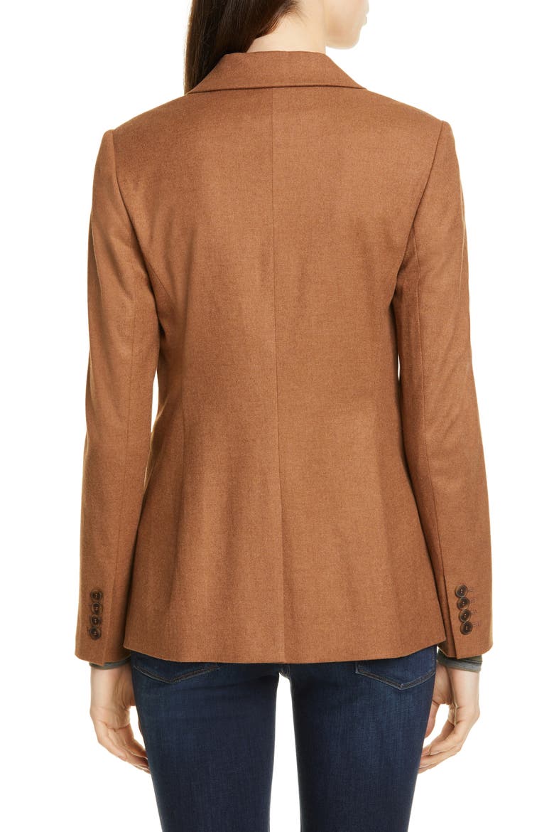 One-Button Blazer, Alternate, color, BROWN TOFFEE