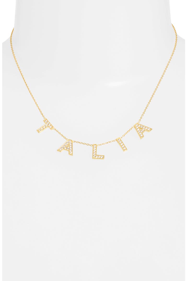 It's All in a Name Bold Personalized Pendant Necklace, Alternate, color, GOLD