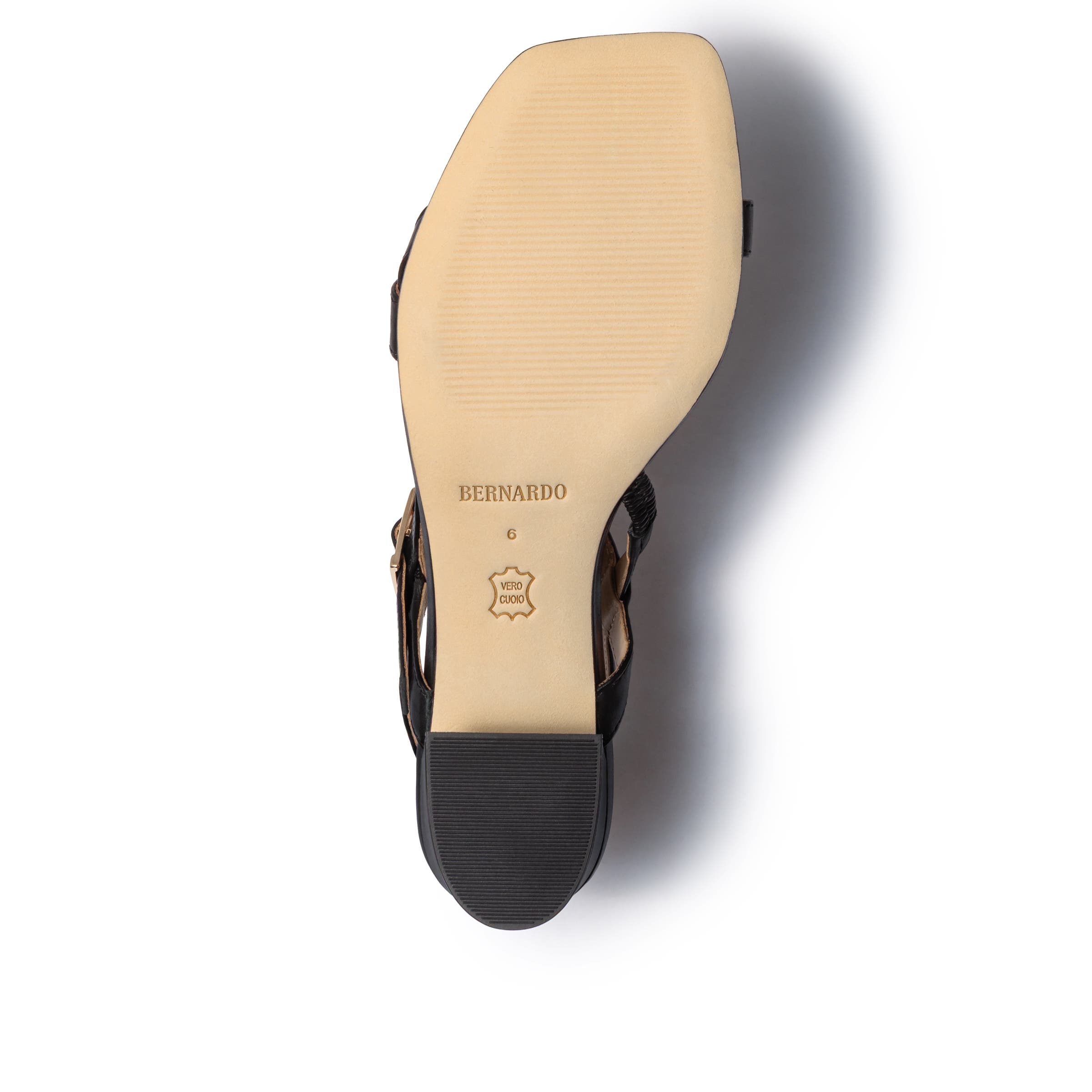 Bernardo Footwear Jinji Low Heel Sandal, Alternate, color, Black